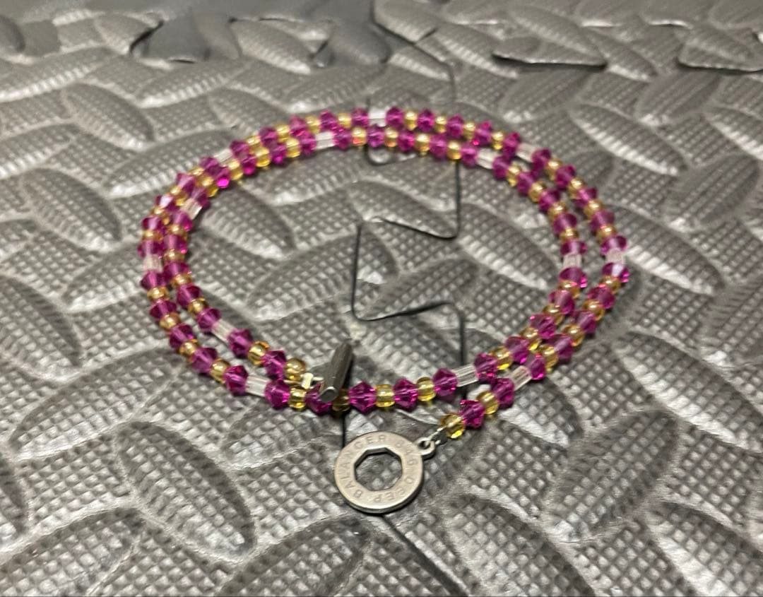 846 ネックレス ピンク　50cm