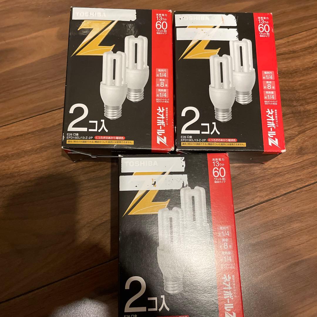 東芝 ネオボールZ60W EFD15EL 13-Z-2 P（2個入）×3箱
