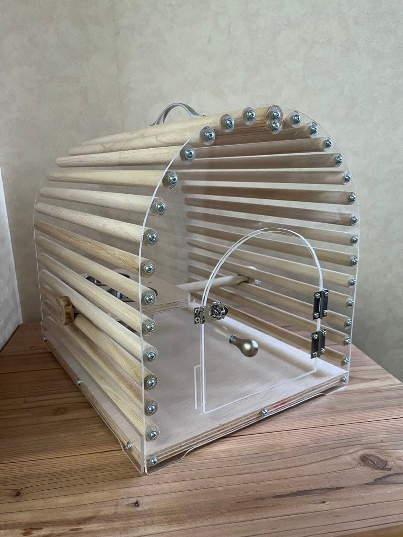 きchanアクリルキャリーケースバードキャリー