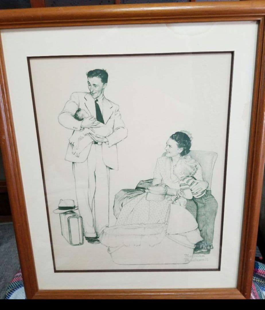 サインはありますが、私には読み取れません、出産祝いにいかがでしょうか