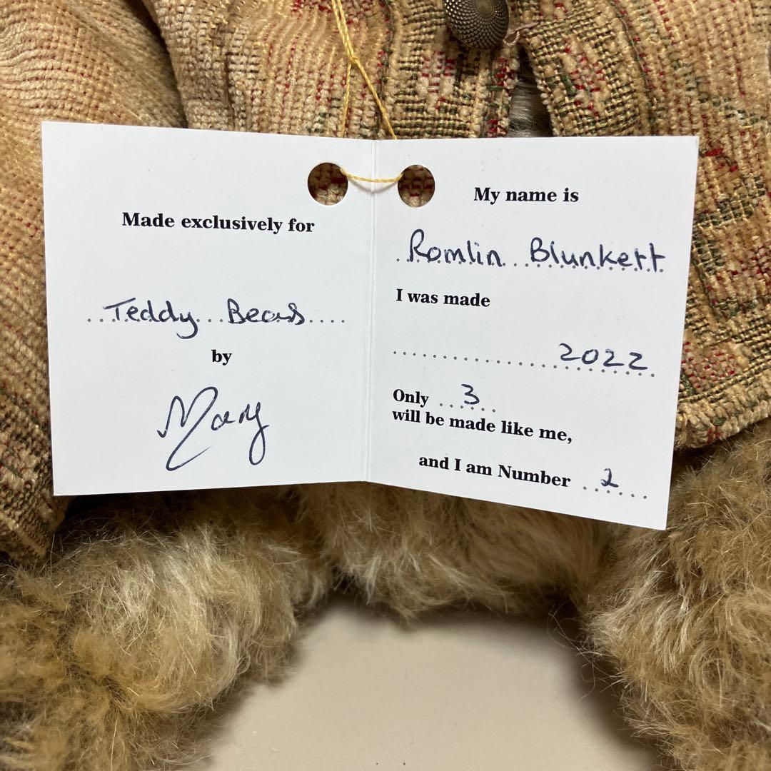 フォーゲットミーノット　テディベア　海外作家　メアリーさん