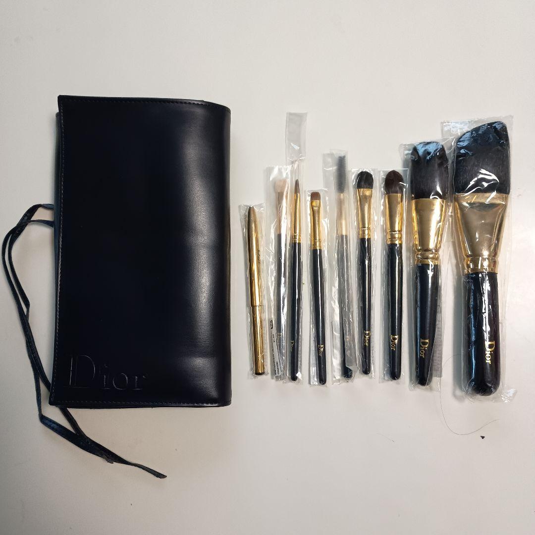 クリスチャンディオール　 メイクブラシセット レザーケース付き