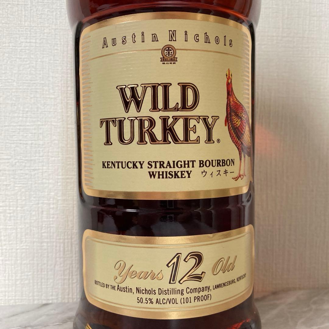 ワイルドターキー12年　旧ラベル　50.5度　750ml