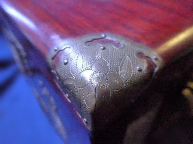 木製多機能収納ボックス 鏡付き