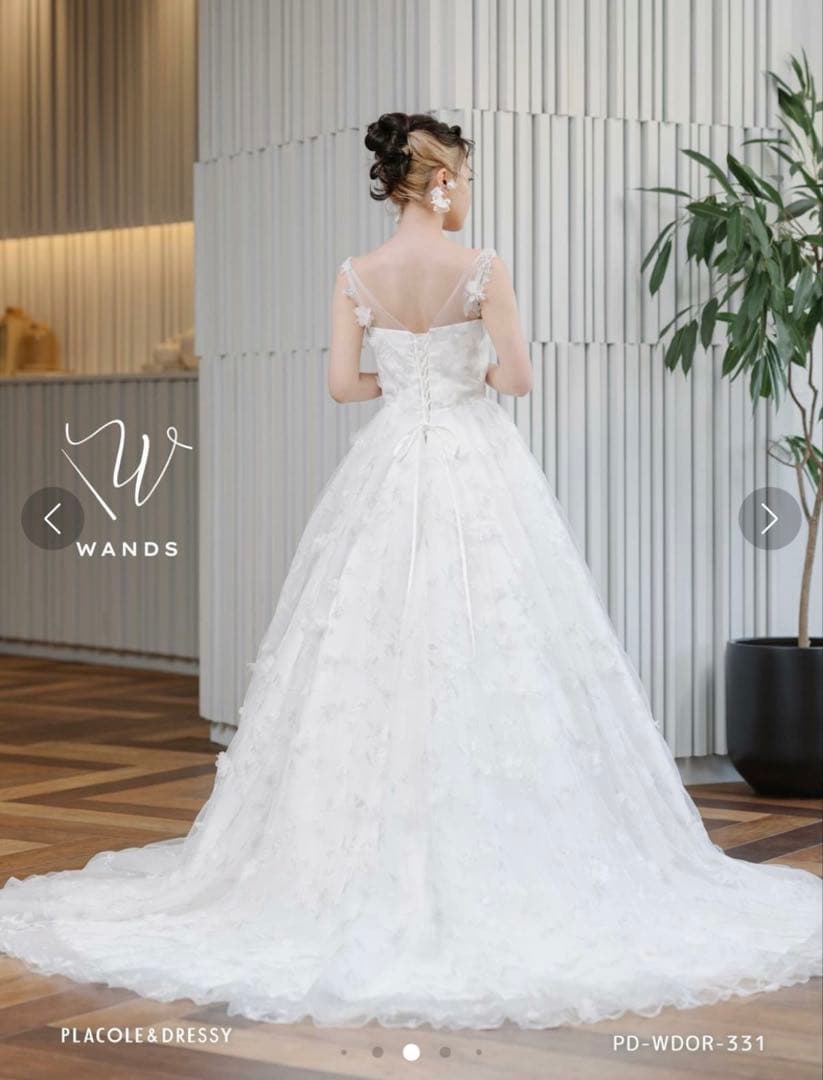 【お値下け中】WANDS[ワンズ] ウェディングドレス パニエ付き