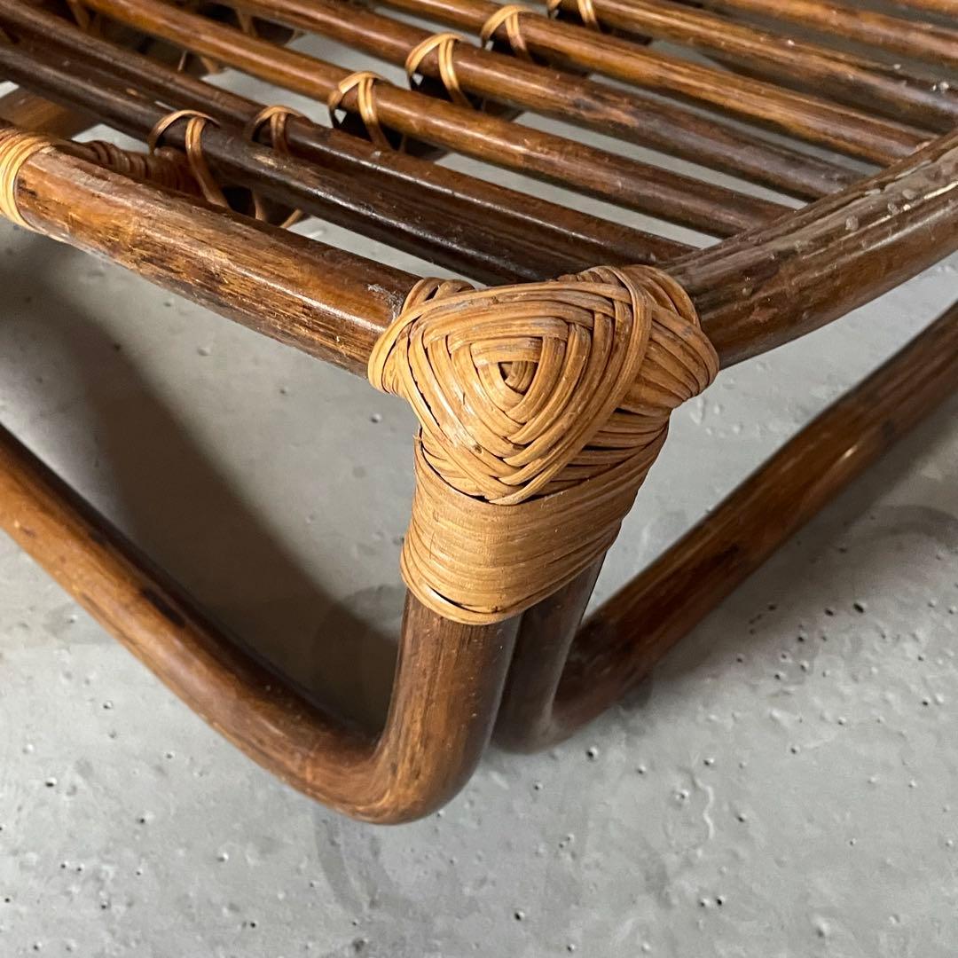 ①【マルニ木工】ラタンチェア　籐　ヴィンテージ　レトロ　家具　２脚出品中！