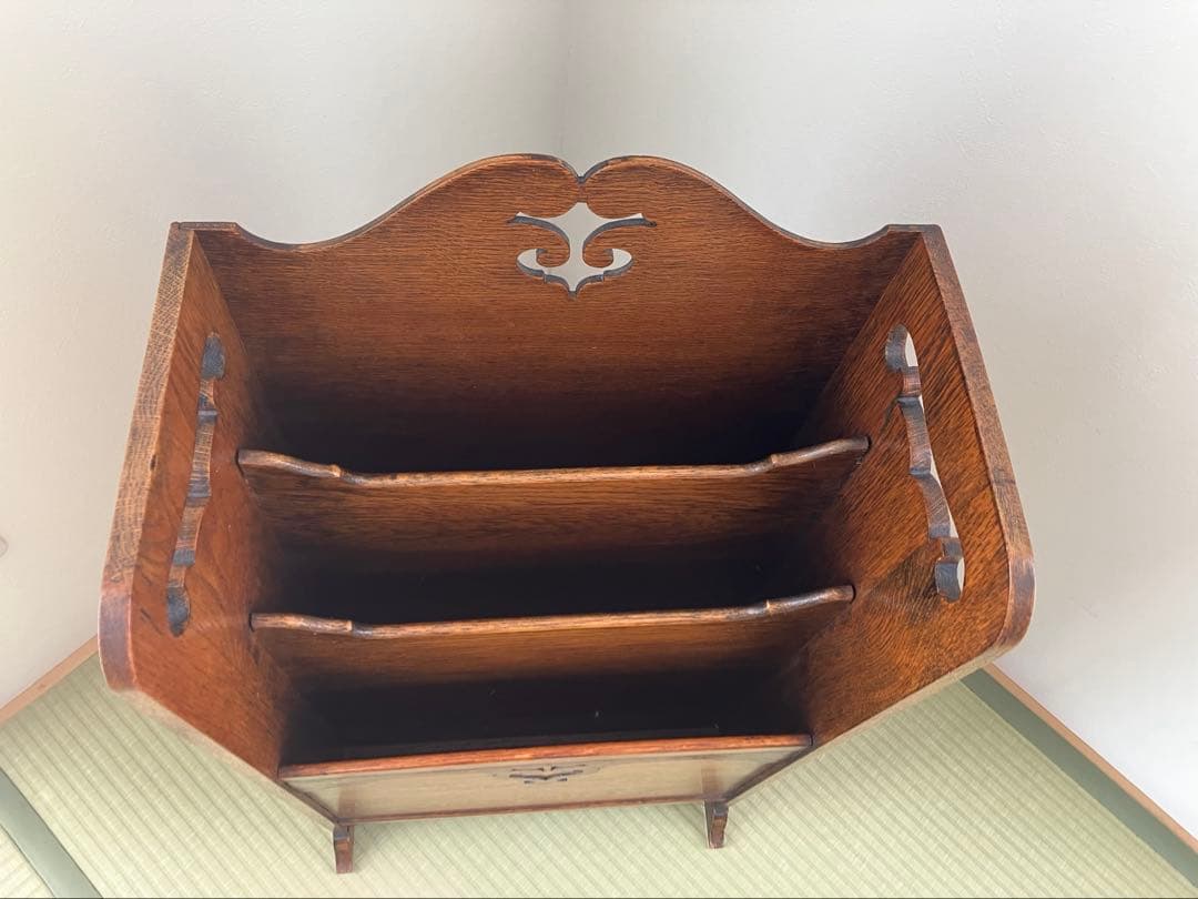 アンティーク 家具 マガジンラック 本棚　収納　イギリス 英国