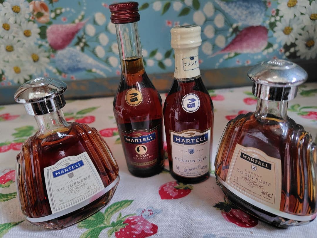 MARTELL 　マーテル　コニャック ミニボトル 4本セット