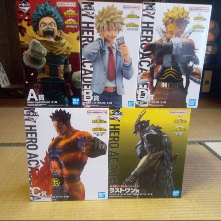 ヒロアカ　一番くじ　紡ぐ力　フィギュア　全5種　僕のヒーローアカデミア