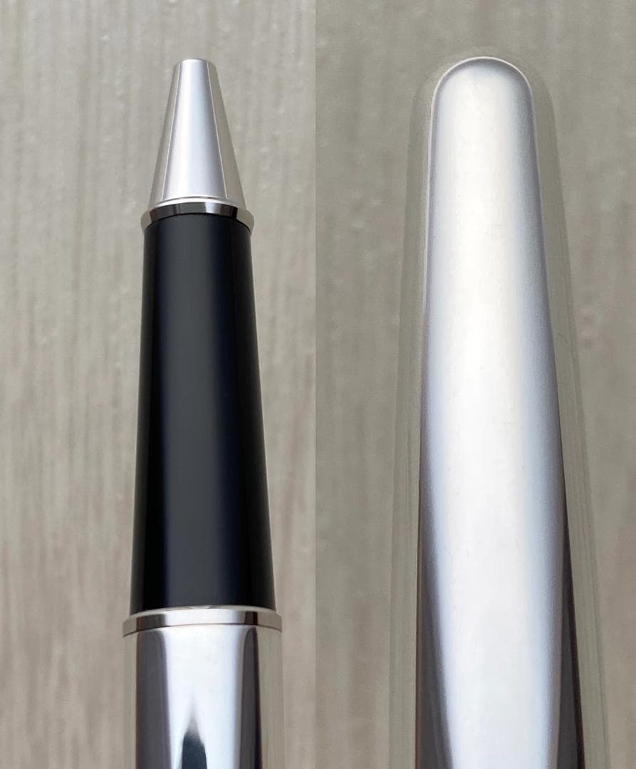 超美品 モンブラン キャップ式 ソリティアシルバーファイバー925ローラーボール