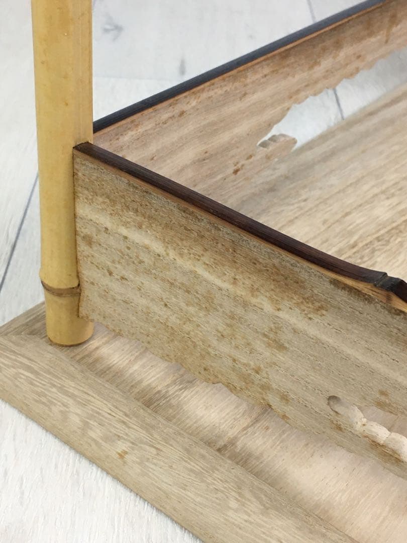 S332鳳凰棚 萩井一丘作 一茶庵 佃一祐 煎茶道具 共箱