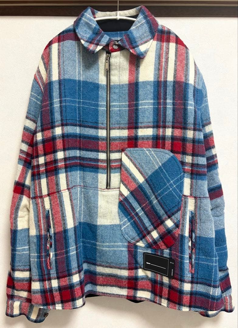 WE11DONE チェックウールアウター S 正規品 裏地付き