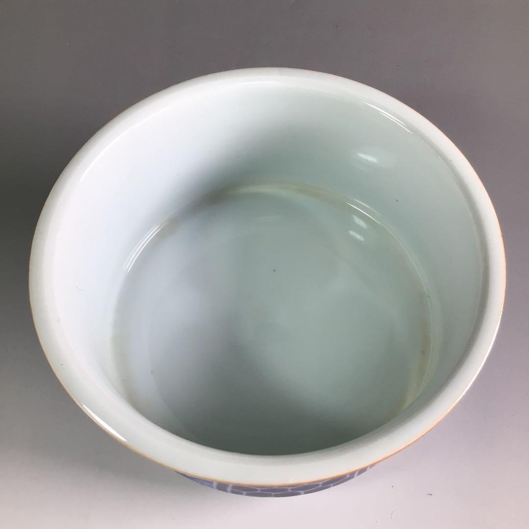 Ｒ２９１　皆具　『平安　昭阿弥造』『染付祥瑞文』　共箱　茶道具