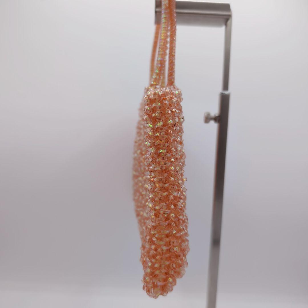 ANTEPRIMA アンテプリマ　ワイヤーバッグ　ビーズハンドバッグ オレンジ