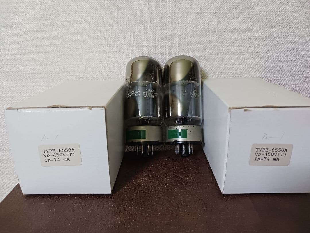 松*一様 GE 6550A 真空管ペア　2本