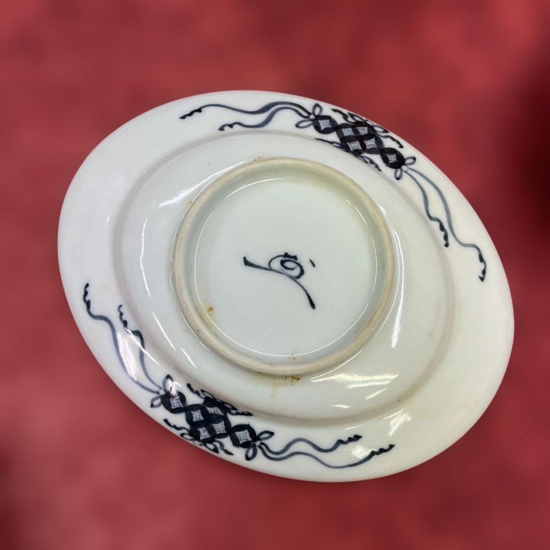 【N10】 酒井田 柿右衛門 なます皿 10枚 古い食器 染付 日本 JAPAN