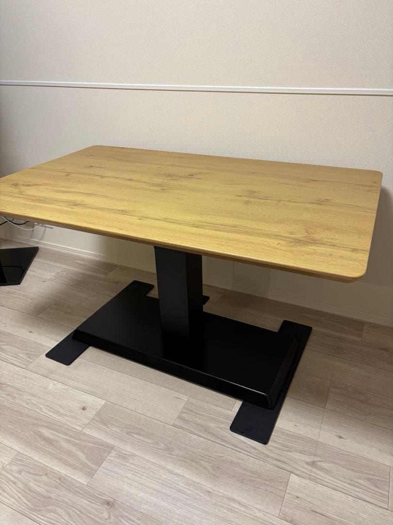 ニトリ　ガス圧式　昇降テーブル/ダイニングテーブル120㎝幅