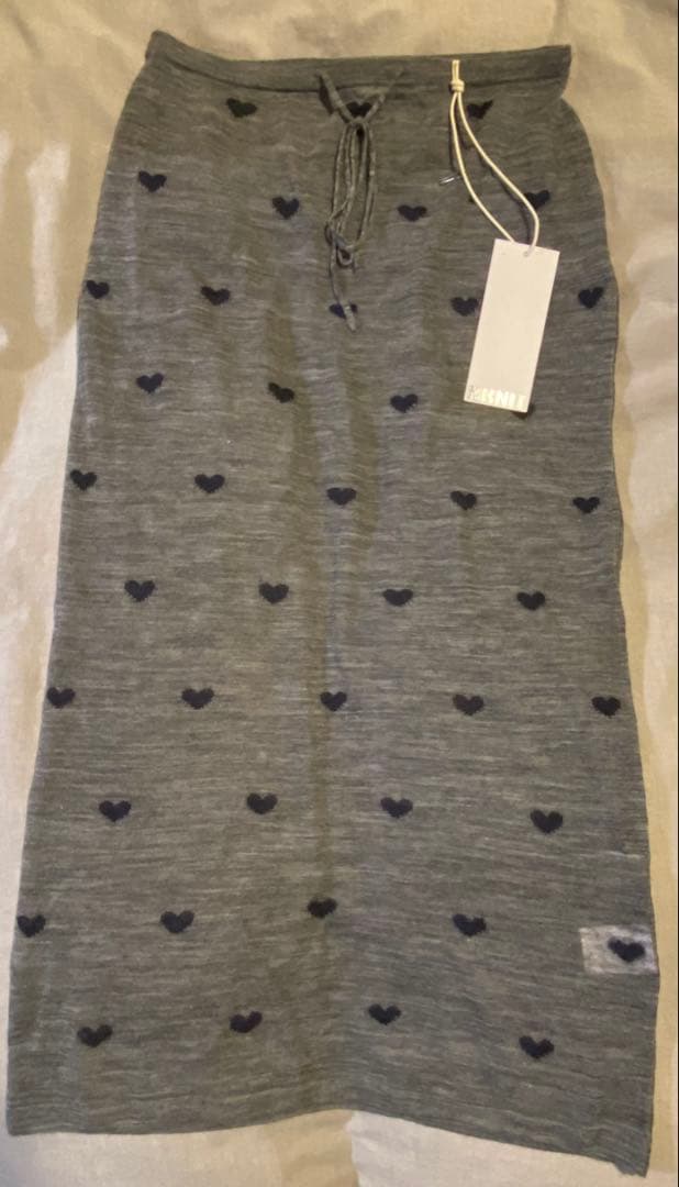 NKNIT ンニット アルパカシアーニット　スカート　♡グレー