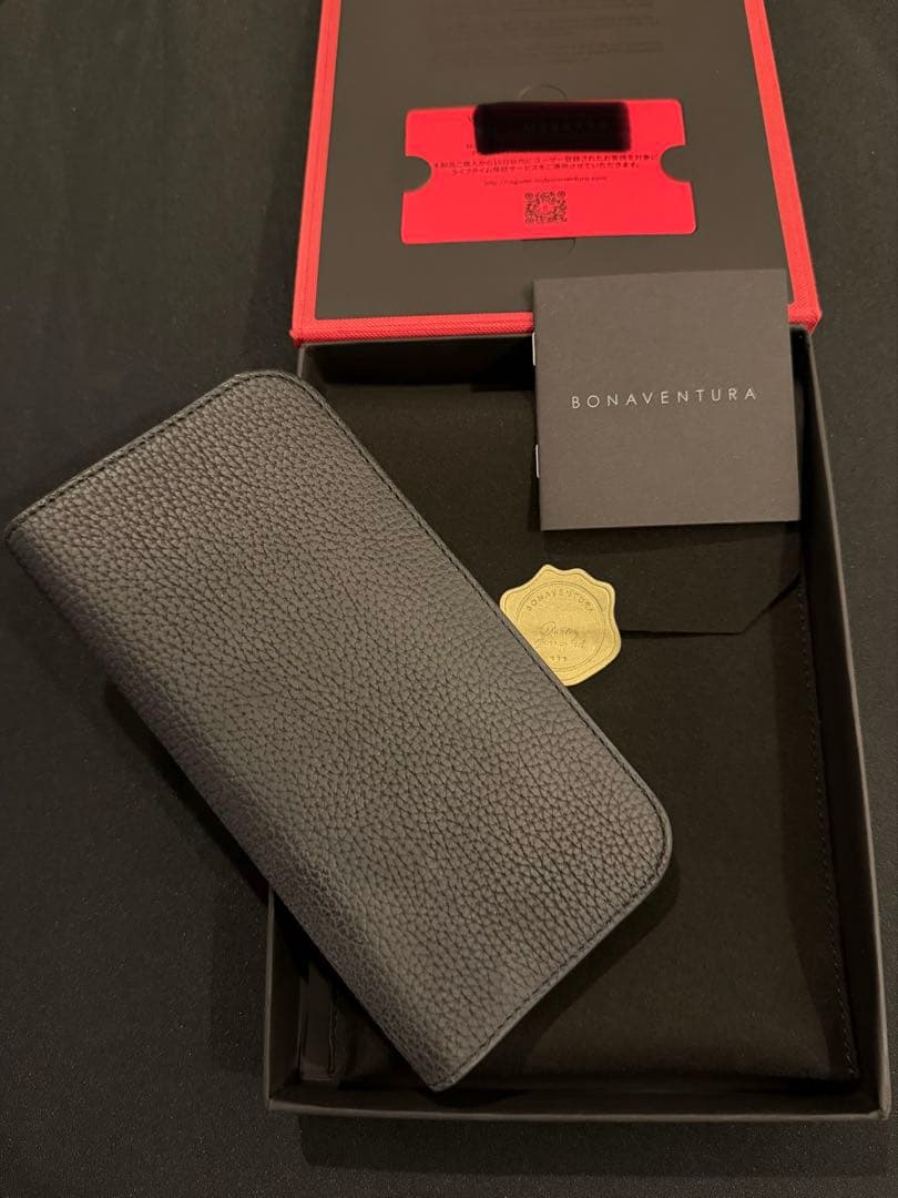 BONAVENTURA iPhone 15 Pro Max ケース ブラック