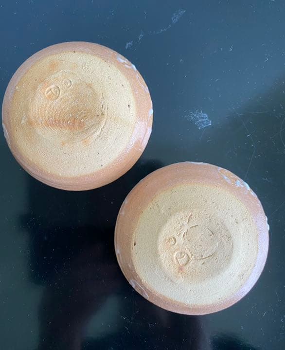 手塩皿6枚組　鉄絵文様　杉本立夫　号は泥牛　　京都大吉主人　懐石