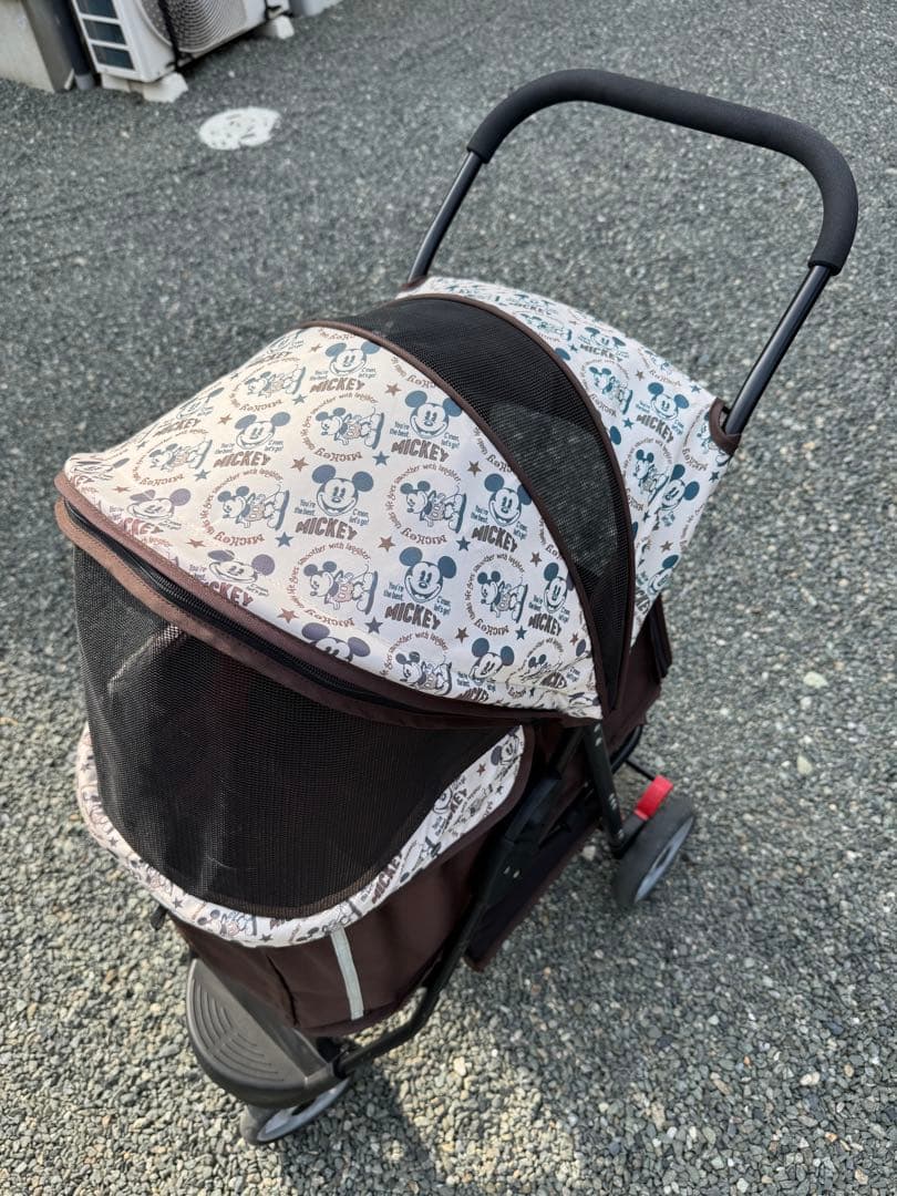 ミッキー柄ペットカート