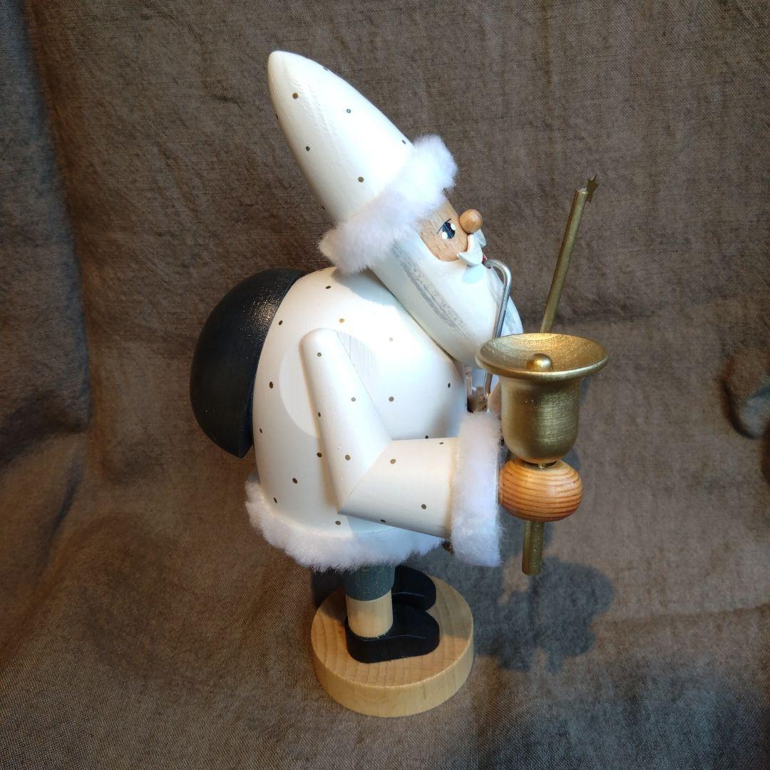 木製サンタクロース 置物 ベル付き