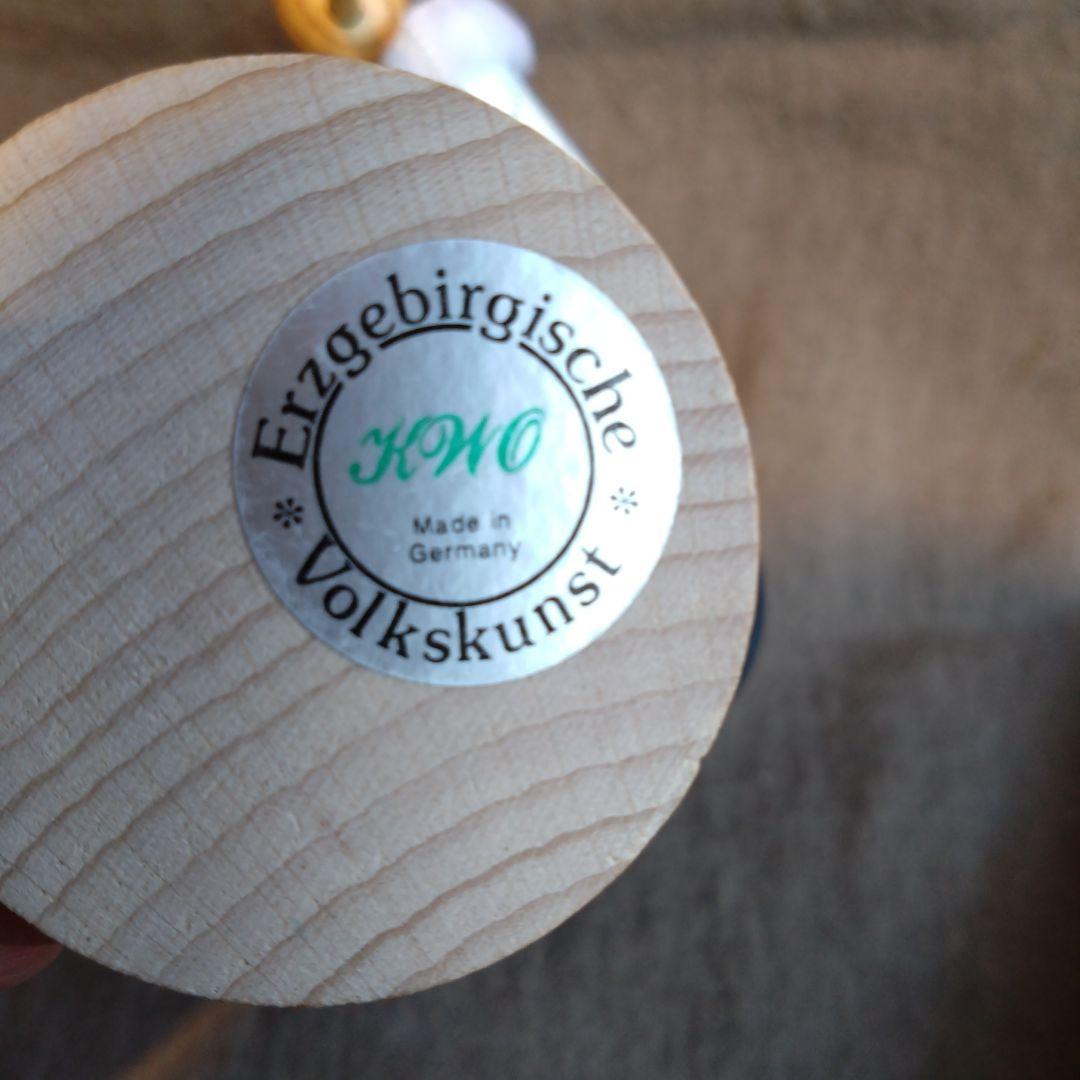 木製サンタクロース 置物 ベル付き