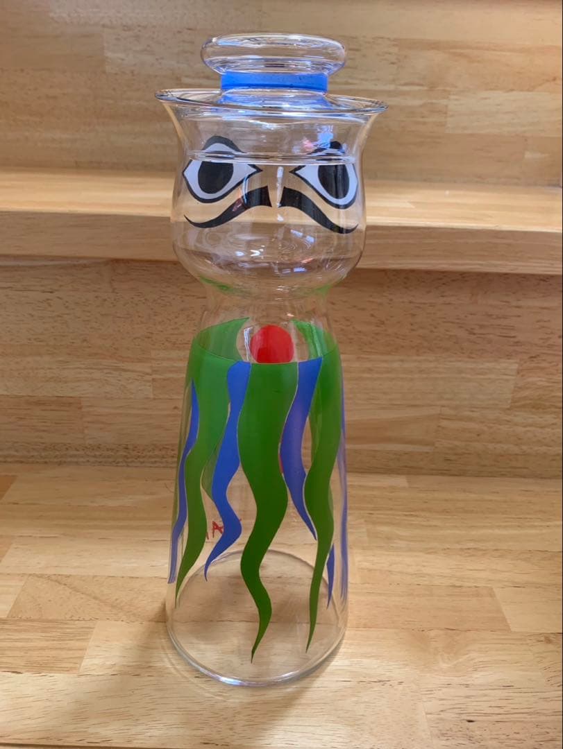 岡本太郎　水差し男爵　アイスペール　ガラス　皿