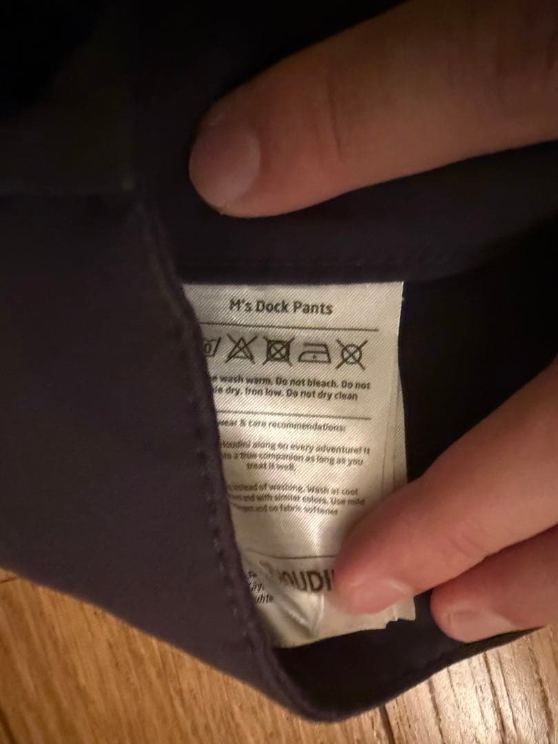 Houdini Dock Pants M Black フーディニドックパンツ