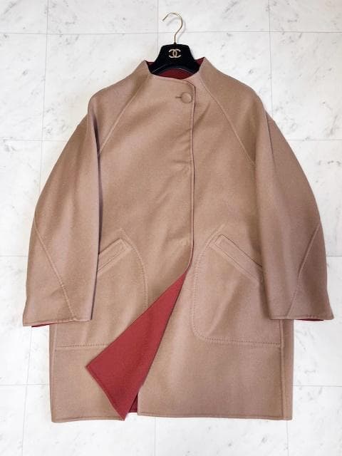 Leilian 極美品 ロロピアーナ×レリアン リバーシブル Wフェイス コート