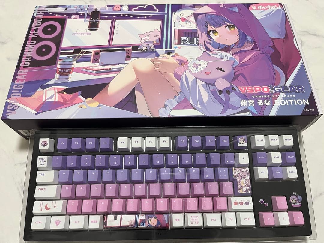 VSPO! GEAR ゲーミングキーボード 第2弾 紫宮るな