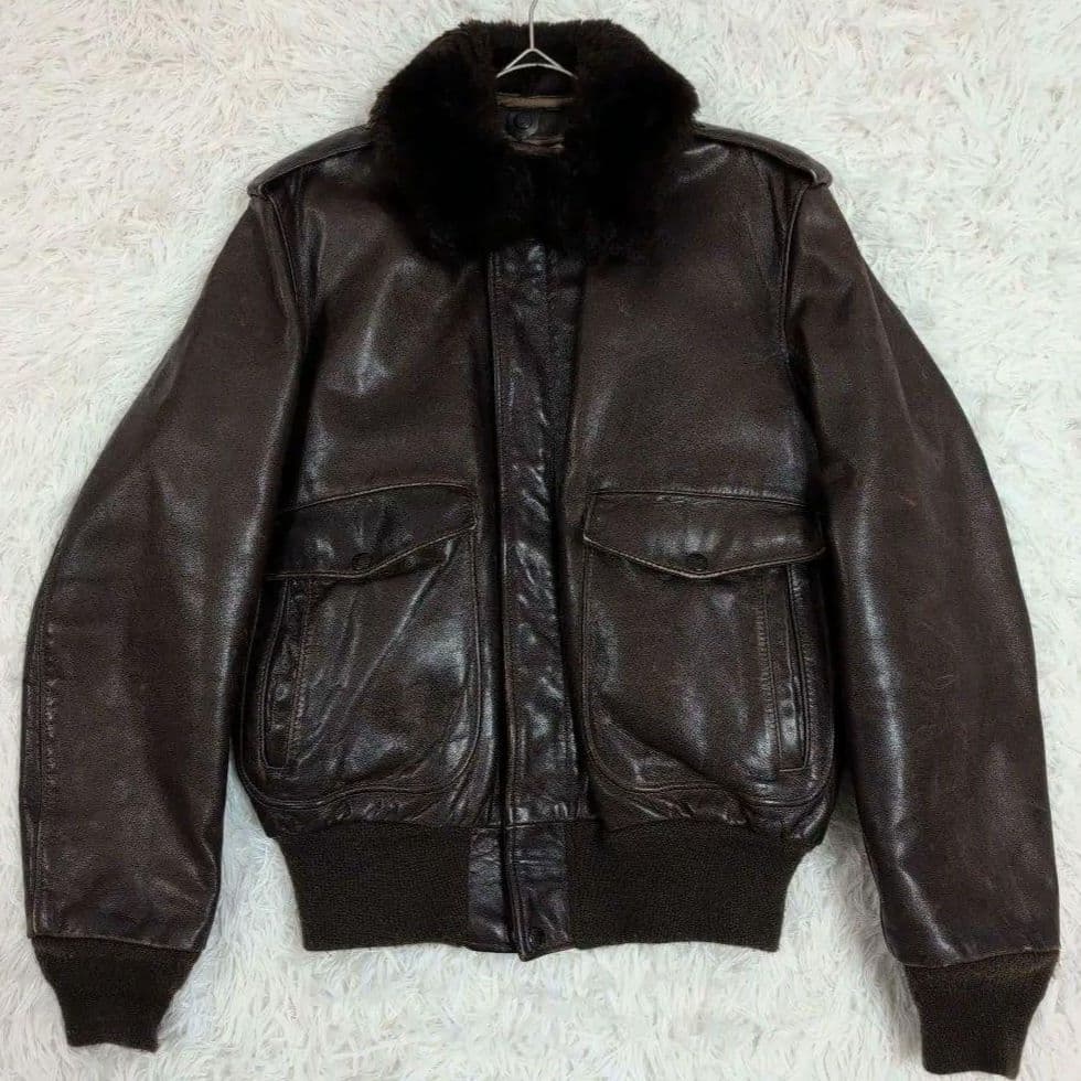 ファー付✨️schott ショット メンズ レザー シングルライダースジャケット