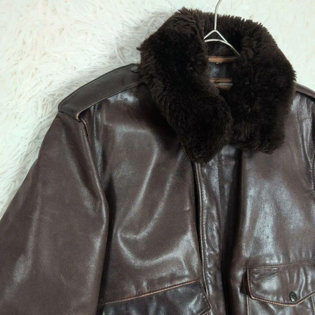 ファー付✨️schott ショット メンズ レザー シングルライダースジャケット