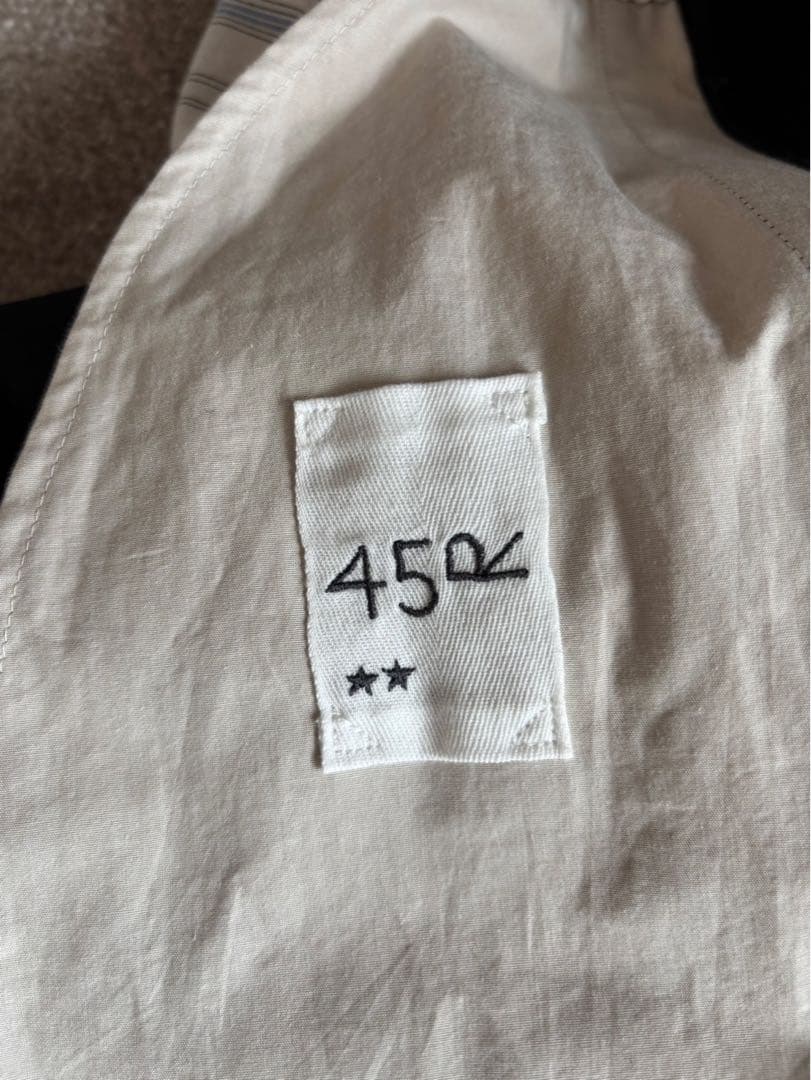 【45R】梳毛ウールのロングキュロットスカート