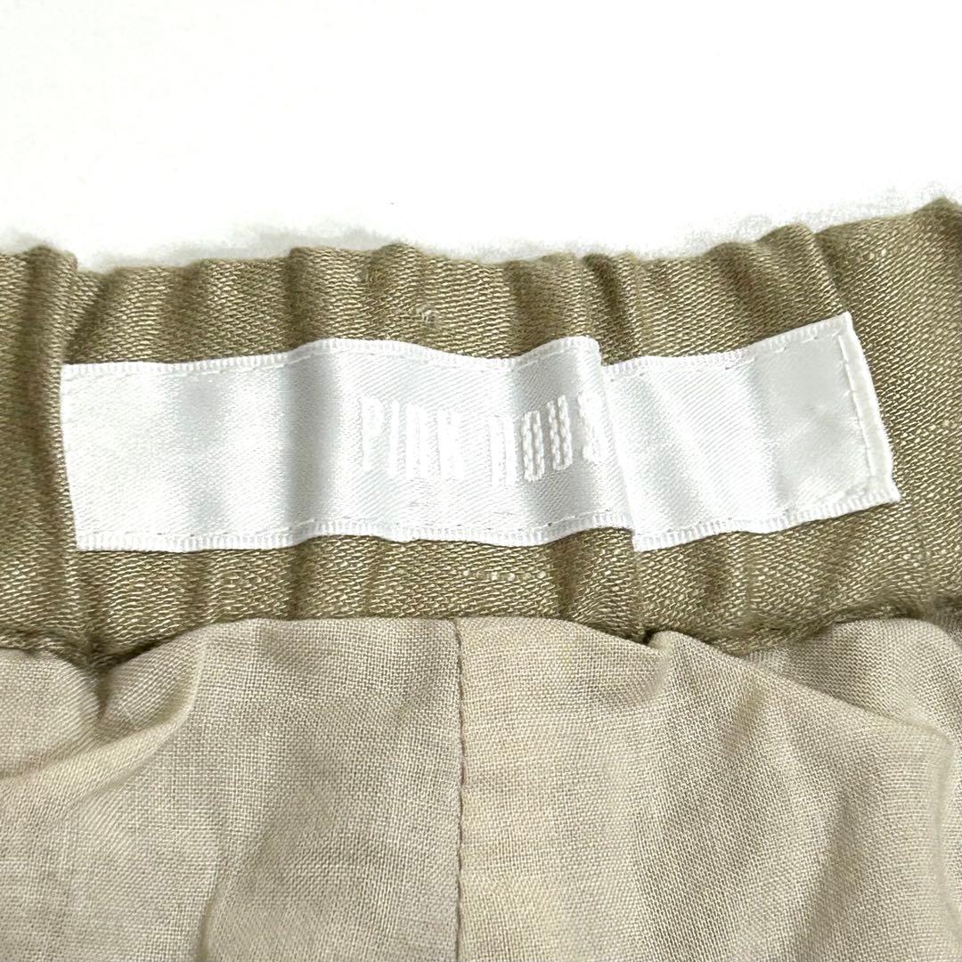 PINKHOUSE ピンクハウス ティアード ワイドパンツ フリル 綿 麻