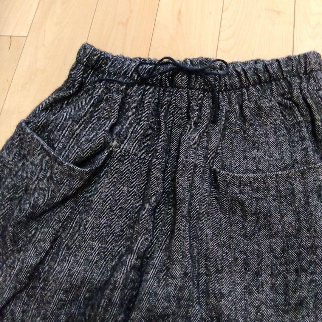 2024年秋冬　アトリエナルセ　シェットランドウールリネンサルエルパンツ