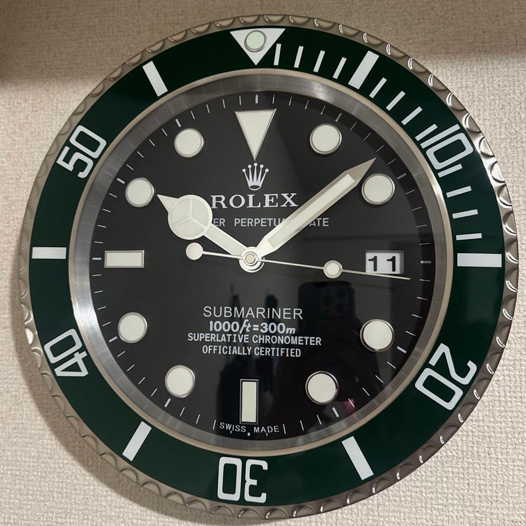 最終価格‼️ロレックス　サブマリーナグリーン　激レア掛け時計‼️