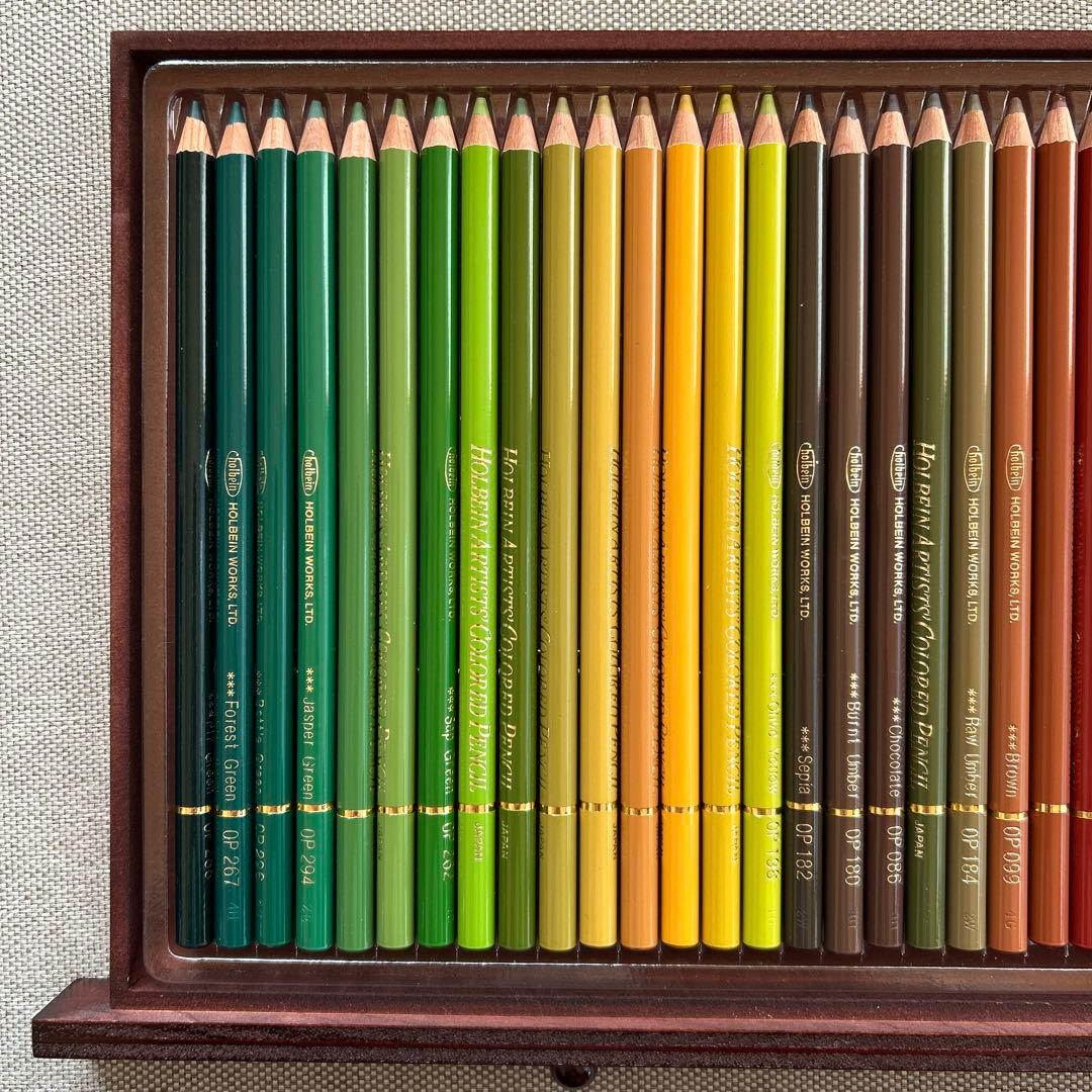 再値下げ ホルベイン アーティスト用色鉛筆 セット 150色 色鉛筆 木製