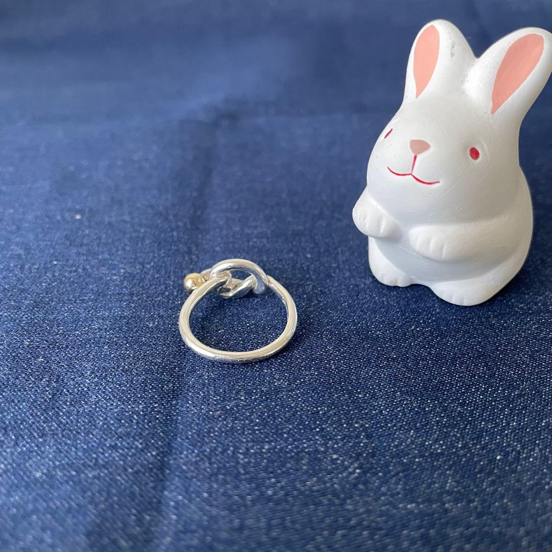 【TIFFANY&Co.】ティファニー ラブノットリング 925 750 11号