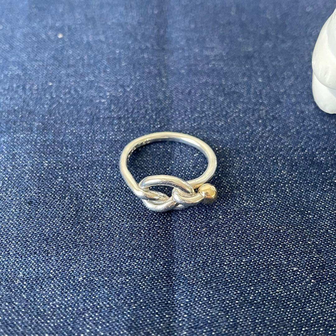 【TIFFANY&Co.】ティファニー ラブノットリング 925 750 11号