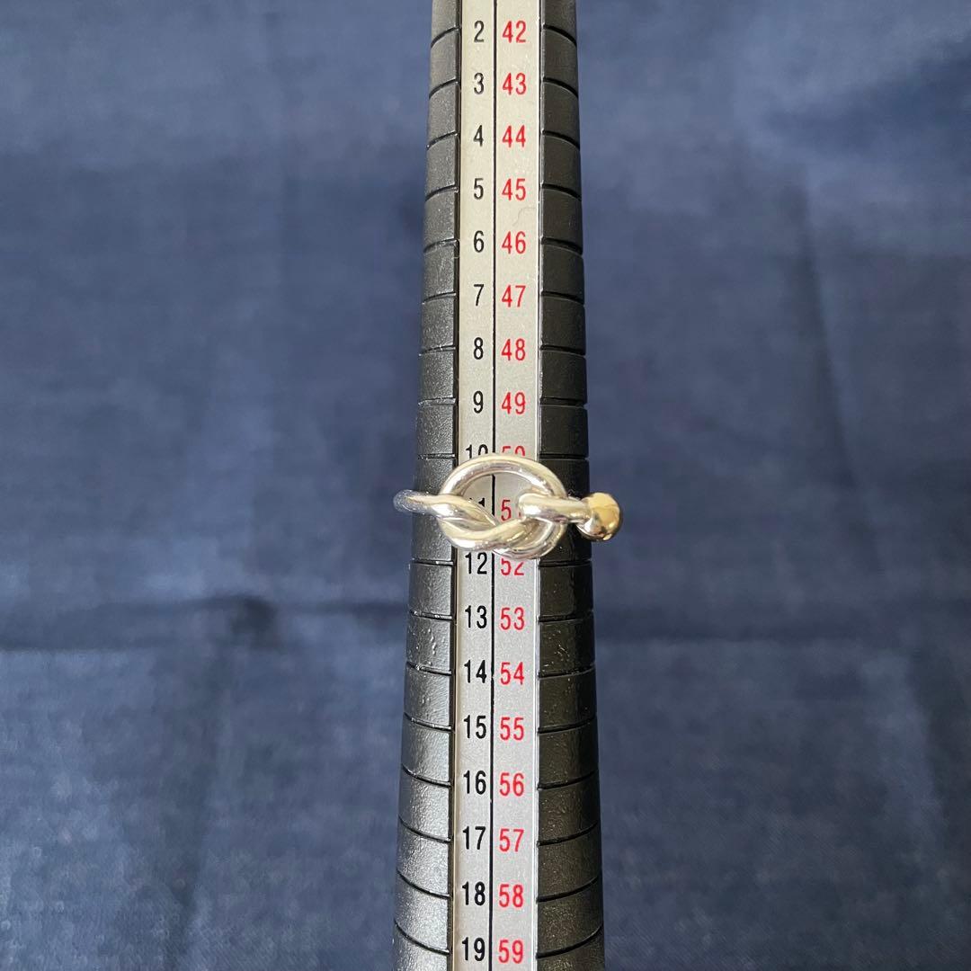 【TIFFANY&Co.】ティファニー ラブノットリング 925 750 11号