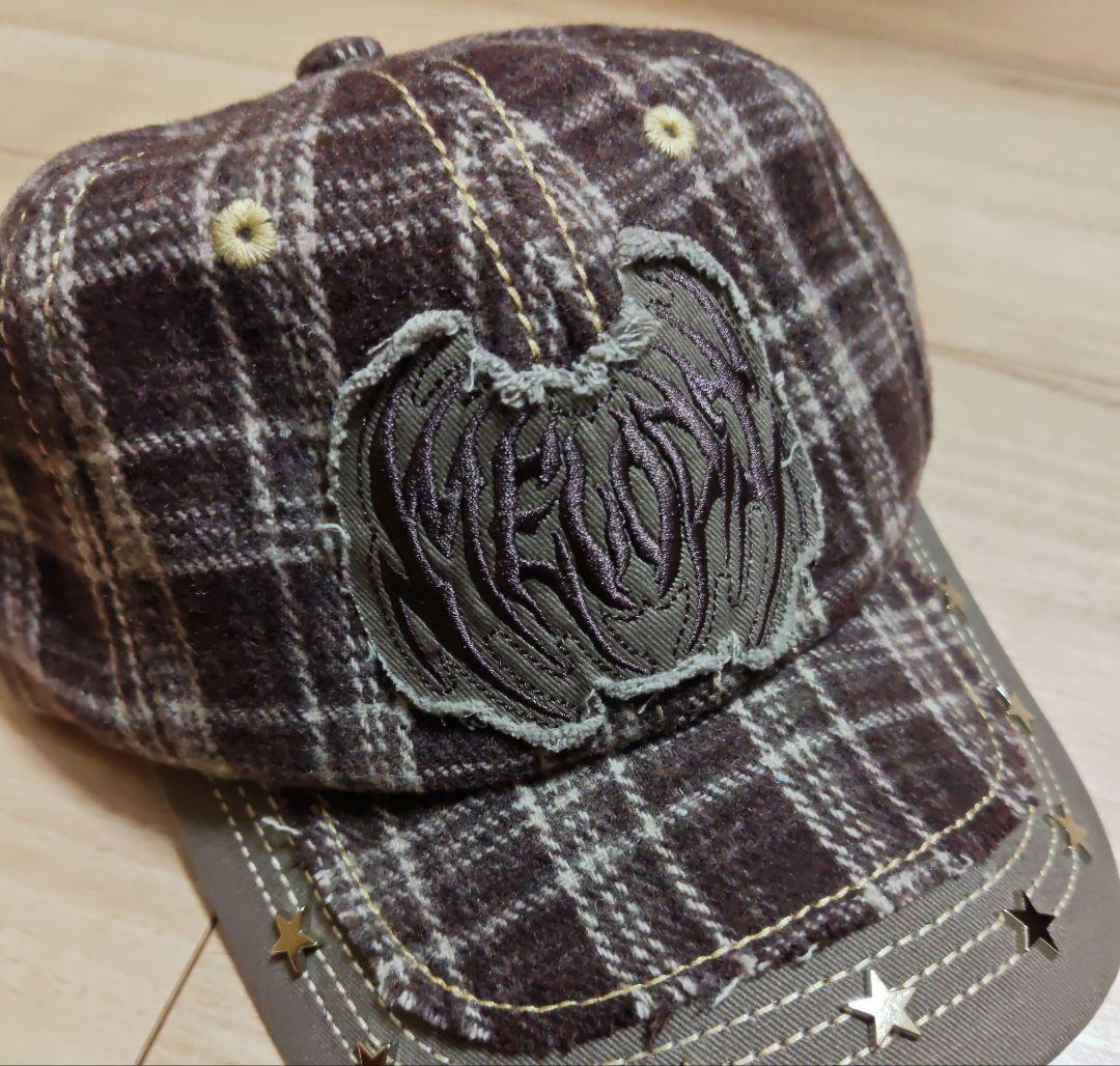 帽子 YUME EC Melodi BROWN PLAID STAR CAP