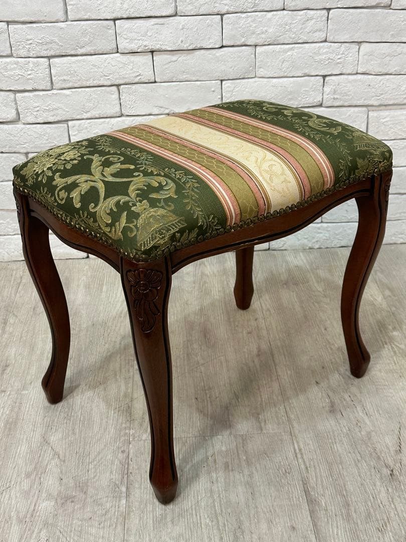 ⭐️【全国送料無料】3万円　スツール　椅子　腰掛け　猫脚　ヨーロピアン　オットマン