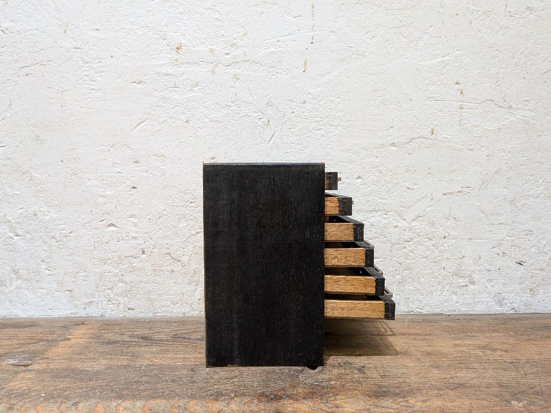 1114 ビンテージ　収納6杯　小引き出し　小物入れ　工業系　ケース　レトロ