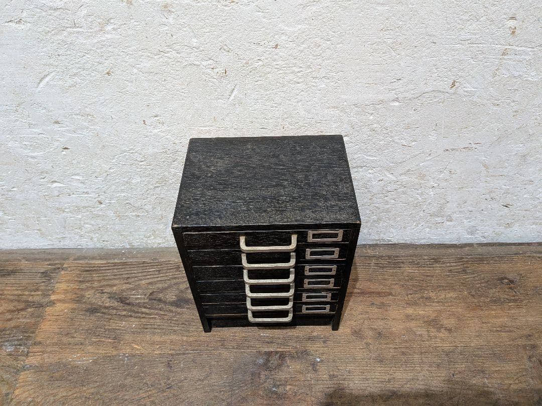 1114 ビンテージ　収納6杯　小引き出し　小物入れ　工業系　ケース　レトロ