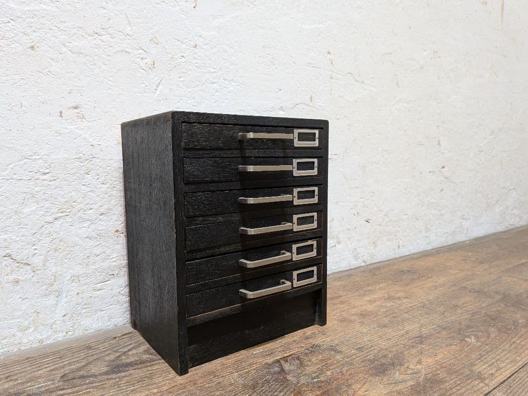 1114 ビンテージ　収納6杯　小引き出し　小物入れ　工業系　ケース　レトロ