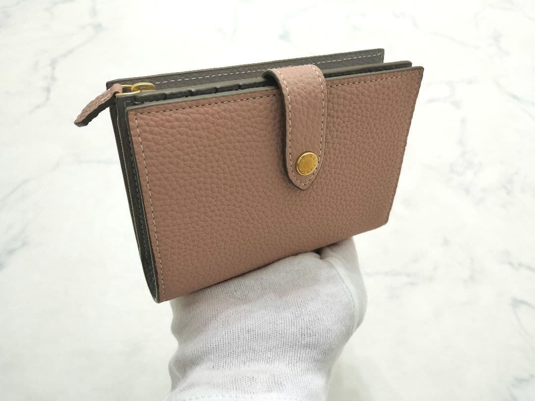 【ホリデー限定】数量限定 BONAVENTURA 二つ折り財布 くすみピンク