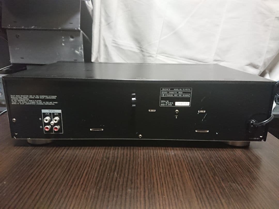 美品メンテナンス整備済SONYステレオカセットデッキ TC-RX715