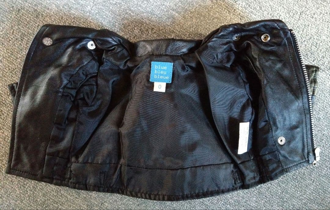 ドッグウェア bluebleubleue レザーライダースJKT 0 初期名作