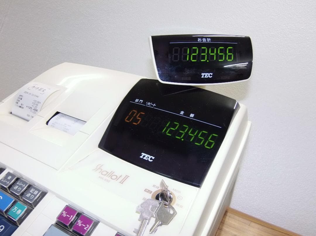 設定無料 5部門　軽減税率対応 MA-550 レジスター 250602